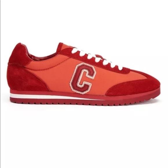 New COACH C logo Orange red SUEDE
LACE-UP SNEAKER 7.5 - Picture 2 of 3
